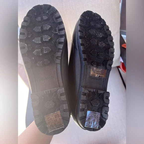 NWOT: Madewell Black Ankle Rain Boots with Side Zip - Picture 6 of 6